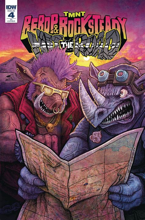 $3.29 TMNT Bebop & Rocksteady Hit The Road #4 1:10 RI Variant (IDW, 2018) NM Sold By: Imagine ...