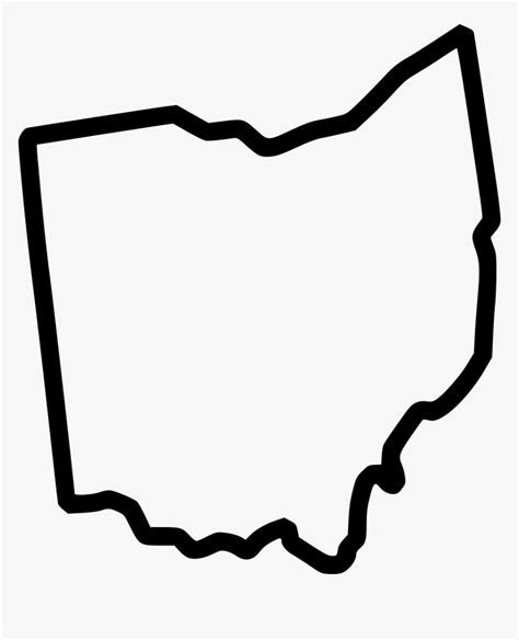 Ohio Outline Png - State Of Ohio Svg Free, Transparent Png , Transparent Png Image - PNGitem