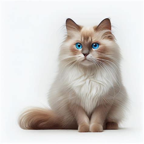 Premium AI Image | Gorgeous Red Point Neva Masquerade Cat with Stunning Blue Eyes