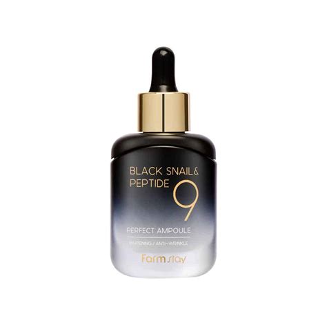 [Farm stay] Black Snail & Peptide9 Perfect Ampoule - 35ml - Korean Skin Care