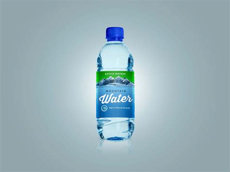 Free Water Bottle Mockup (PSD)