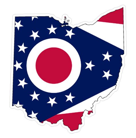 Ohio State (Q36) Shape Flag Vinyl Decal Sticker Car/Truck Laptop/Netbook Window | eBay