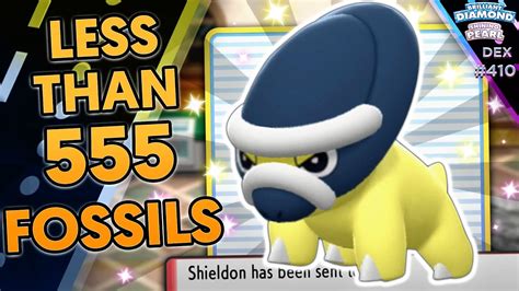 CRAZY FAST FOSSIL! Insane Shiny Shieldon! | Brilliant Diamond Shining Pearl Shiny Reaction | 336 ...