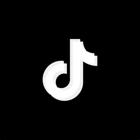 TikTok black icon | Mobile app icon, App icon, App icon design