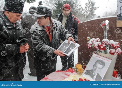 The Grave Of Communist Dictator Nicolae Ceausescu Editorial Image ...