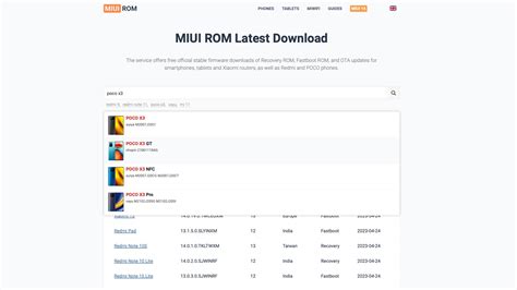 Choose MIUI version to install: step-by-step guide