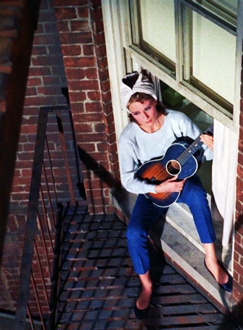 rareaudreyhepburn: Audrey Hepburn singing Moon River in Breakfast at Tiffany’s, 1961. | Audrey ...