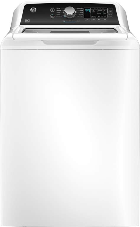 GE 4.5 cu ft Top Load Washer with Water Level Control, Deep Fill, Quick Wash, and Glass Lid ...