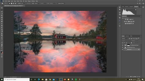 How to use the sky replacement tool in photoshop to add sky reflections - DIY Photography