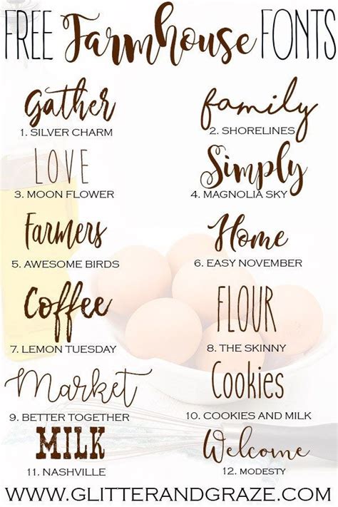 free farmhouse fonts (scheduled via http://www.tailwindapp.com?utm_source=pinterest&utm_medium ...