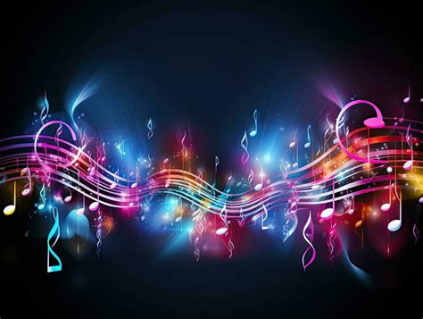 Colorful Music Notes Background Isolated On White Vec - vrogue.co