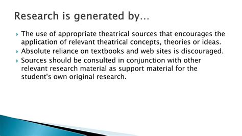 Theater Extended Essay - ppt download