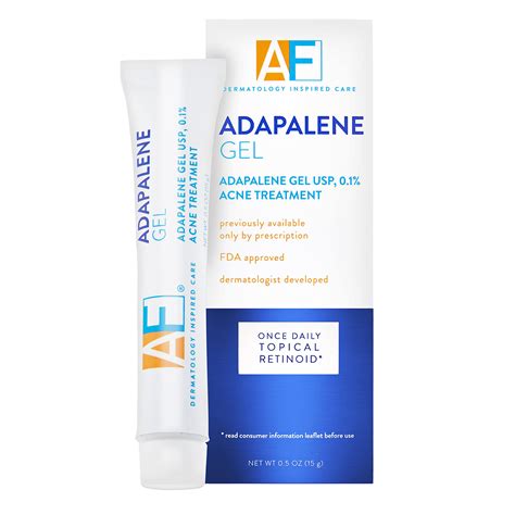 Buy Acne Free Adapalene Gel 0.1%, Once-Daily Topical Retinoid Acne , 30 Day Supply, 0.5 Ounce ...