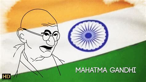 Easy Mahatma Gandhi Drawing for Kids | Kids Learning Video | Shemaroo ...