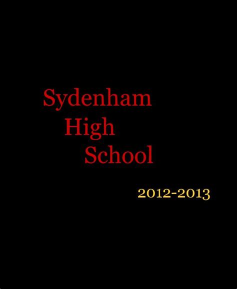 Sydenham High School by SHS_Yearbook | Blurb Books