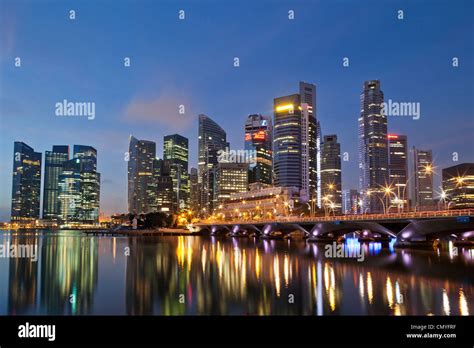 Singapore, City Skyline Stock Photo - Alamy