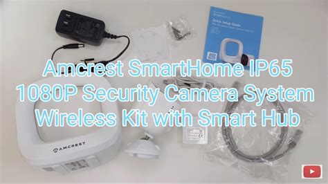 Amcrest 1080p Smart Home Wireless IP65 Weatherproof Rechargeable Battery Security Camera System ...