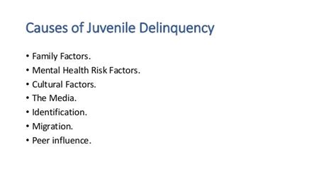 Juvenile delinquency