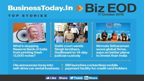 Biz EOD: Rs 2,000 note mystery, Singh brothers in jail, FM invites global firms - BusinessToday