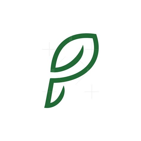 Simple P Leaf Logo nel 2024