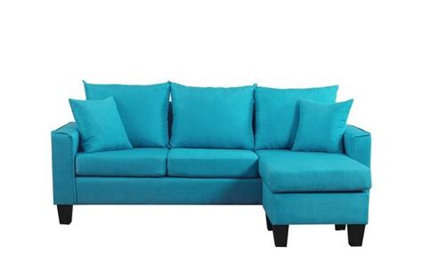 Lisa Vibrant Contemporary Small Space-Saving Sectional Sofa | Small ...