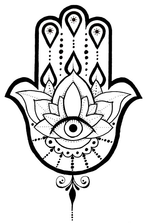 Hamsa Hand Drawing at GetDrawings | Free download