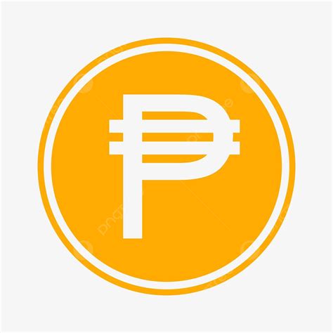 Philippine Peso Icon Php Symbol Coin Symbol Peso P Financial Vector, Peso, P, Financial PNG and ...