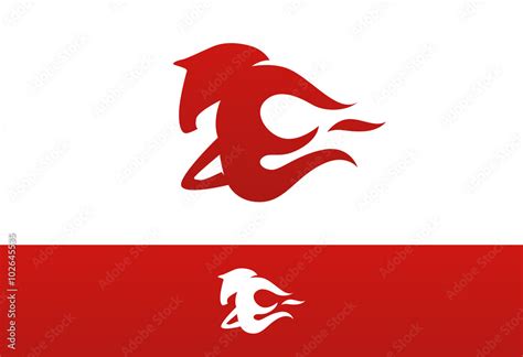 Horse Fire Logo Vector Stock Vector | Adobe Stock