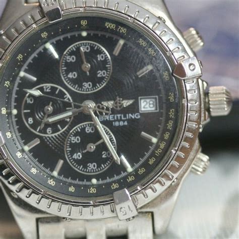 Breitling Watch 1884 Swiss Made Stainless Steel Chronograph Quartz Works | WatchCharts