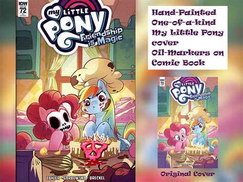 My Little Pony Friendship is Magic Comic 72 One-of-a-kind Painted Cover ...