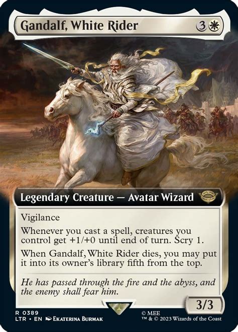 Gandalf, White Rider - Creature - Cards - MTG Salvation