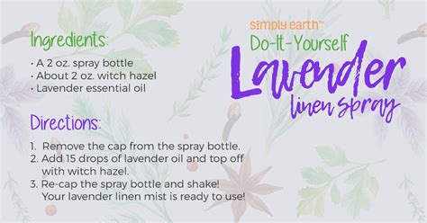 DIY Lavender Linen Spray Recipe