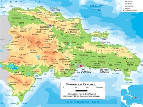 Mapa De La Republica Dominicana Completo