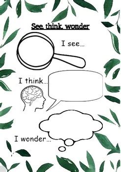 See, think, wonder worksheet - Inquiry by Ms S Primary Classroom