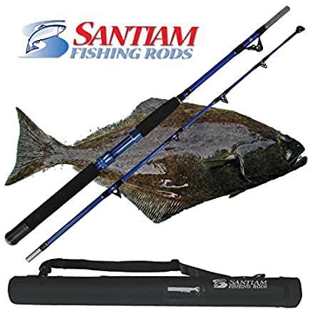 6'0" 80-120lb Heavy Halibut Rod 2pc | Travel fishing rod, Travel rod ...