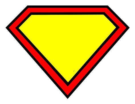 Superman Diamond Outline - ClipArt Best