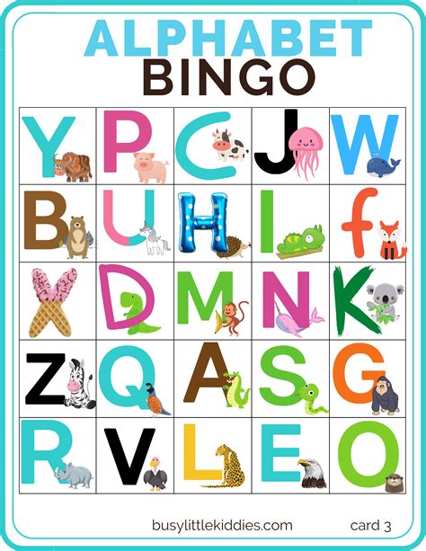 Letter Bingo Free Printable