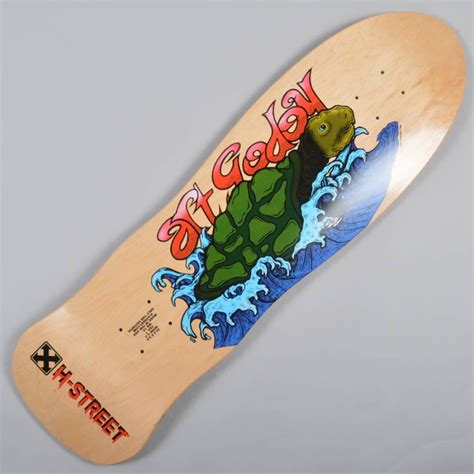 H Street Skateboards Art Godoy Sea Turtle Natural Skateboard Deck 9.5" - H Street Skateboards ...