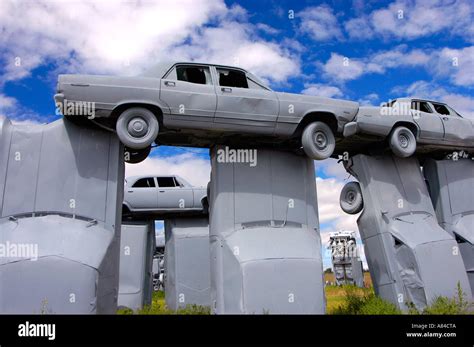 Carhenge western Nebraska near Alliance Stock Photo - Alamy