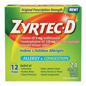 Zyrtec-D - patient information, description, dosage and directions.