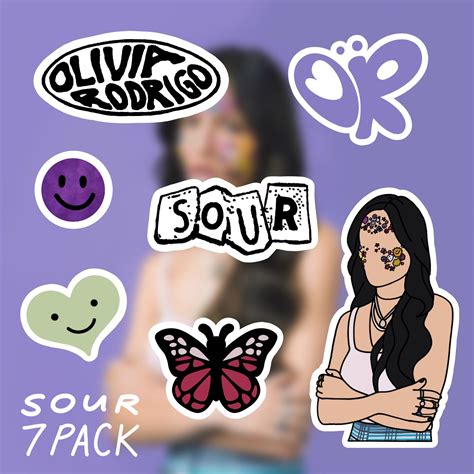 Sour Olivia Rodrigo Sticker Pack | Etsy