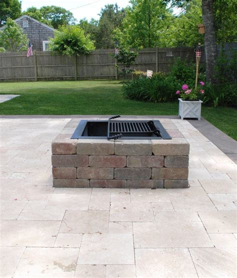 Square Fire Pit Kit - Modular Stone Fire Pits | Cape Cod, Islands