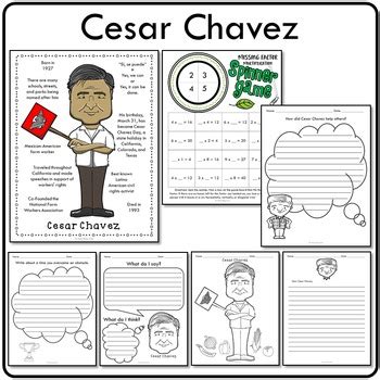 Cesar Chavez Activities by The Kling Bee | TPT