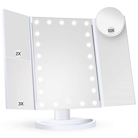 Buy Makeup Mirror Vanity Mirror with Lights, 2X 3X 10X Magnification ...