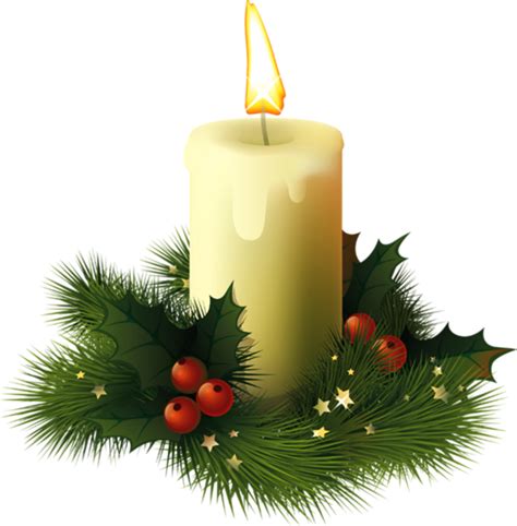 Christmas Candle Clipart | Gallery Yopriceville - High-Quality Free ...