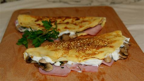 Crepes de jamón, queso y champiñones light - Anna Recetas Fáciles