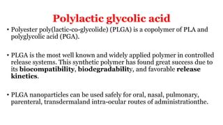 PLGA Role in Biopharmaceutics | PPT