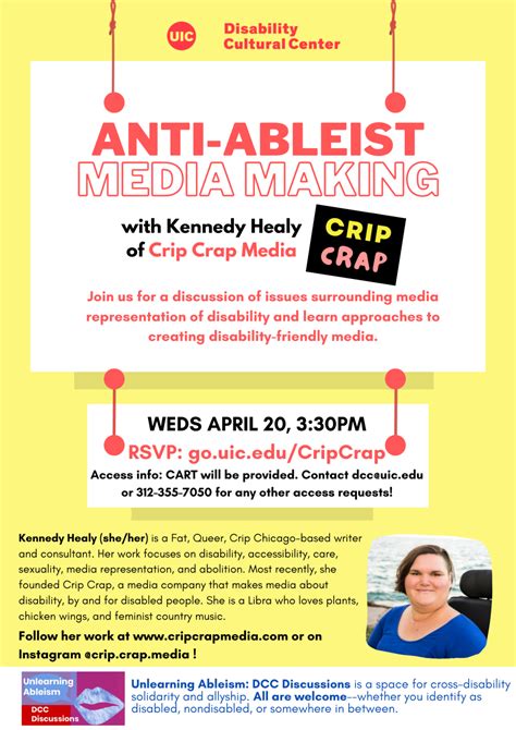 Unlearning Ableism: DCC Discussions Anti-Ableist Media Making with Kennedy Healy of Crip Crap ...