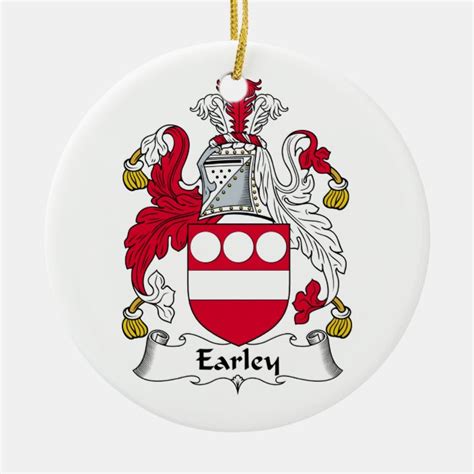 Earley Family Crest Christmas Ornament | Zazzle.co.uk