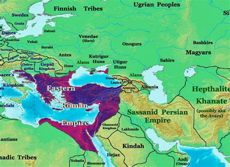 Iran Politics Club: Iran Historical Maps 5: Sassanid Empire, Roman Empire, Byzantine, Hun Invasion